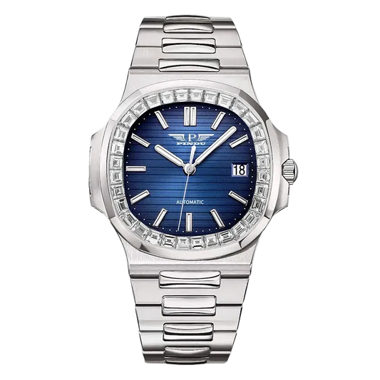 PINDU PD6501 - Men's Mech - blue dial, steel bracelet