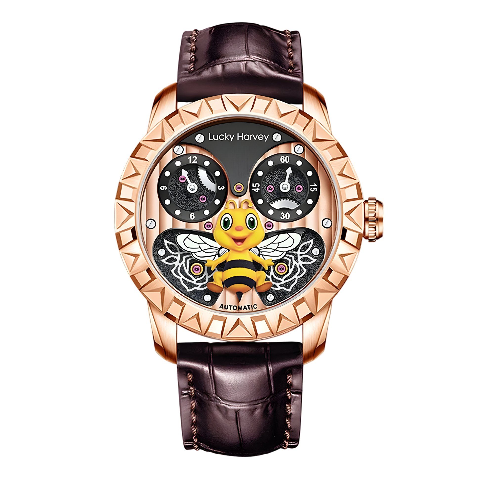 Lucky Harvey ZLS103 - Men - rose gold, black background