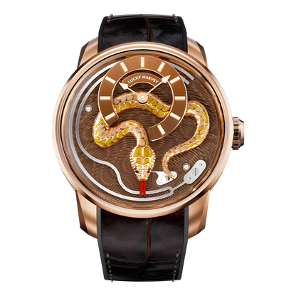 Lucky Harvey ZLS501 - Aut - brown dial, golden snake