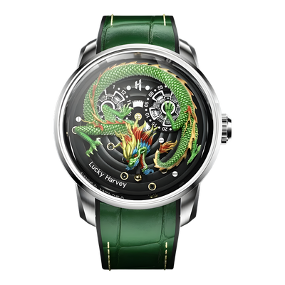 Lucky Harvey ZLS202 - Aut - front, green dragon