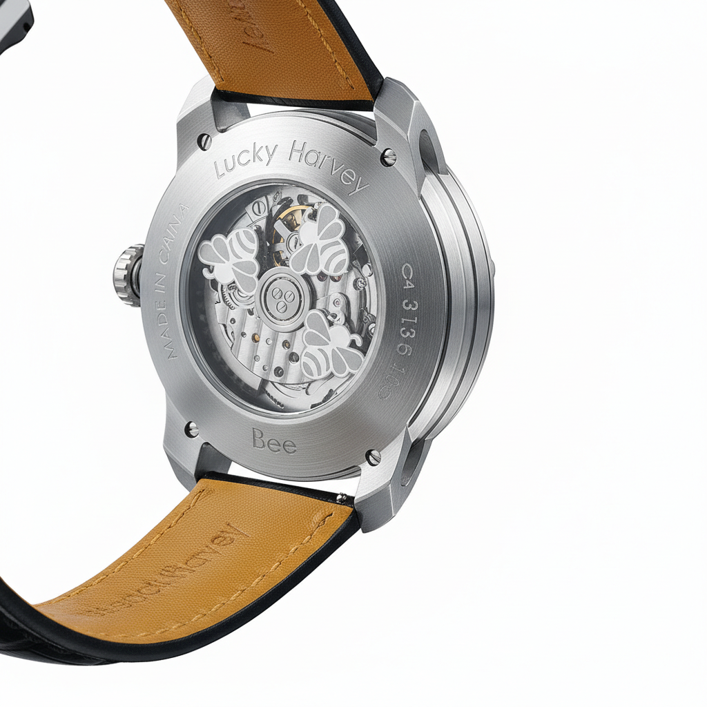 Lucky Harvey ZLS103 - Men - silver, case back, movement