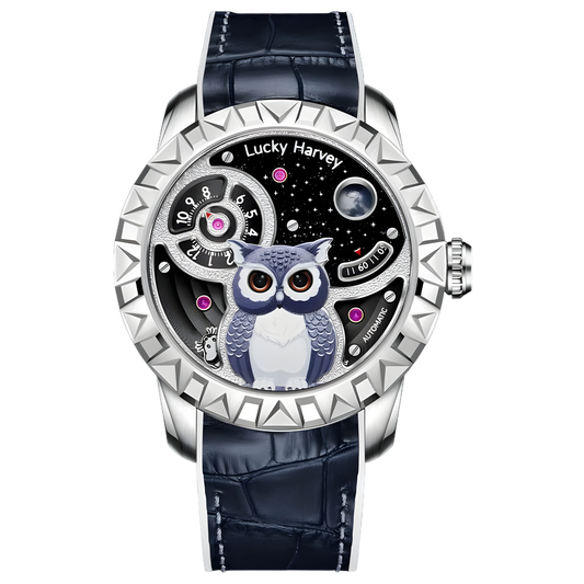 Lucky Harvey ZLS104 - Aut - silver, blue owl