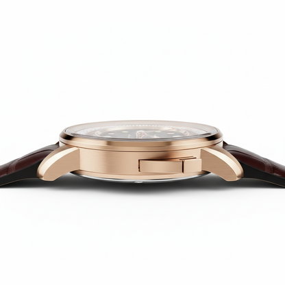 Lucky Harvey Poker Roulet - side view, rose gold