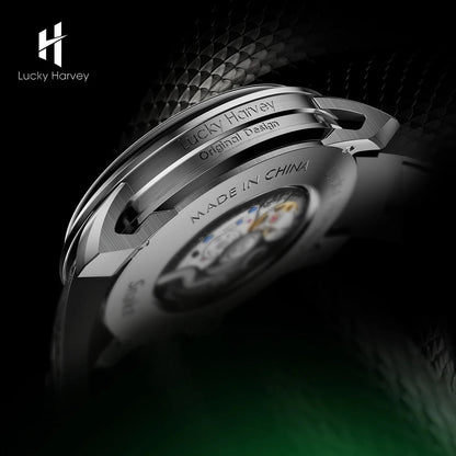 Lucky Harvey Snake Automatic Mechanical Watch presented in wooden collector’s box
