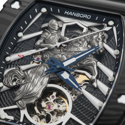 Luxury watch with intricate design and 'HANBORO' branding