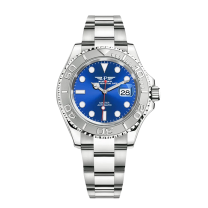 PINDU 6510 Automatic Watch with blue dial and luminous hands