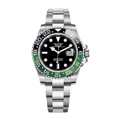 PINDU 6510 Automatic Watch with red and blue ceramic bezel