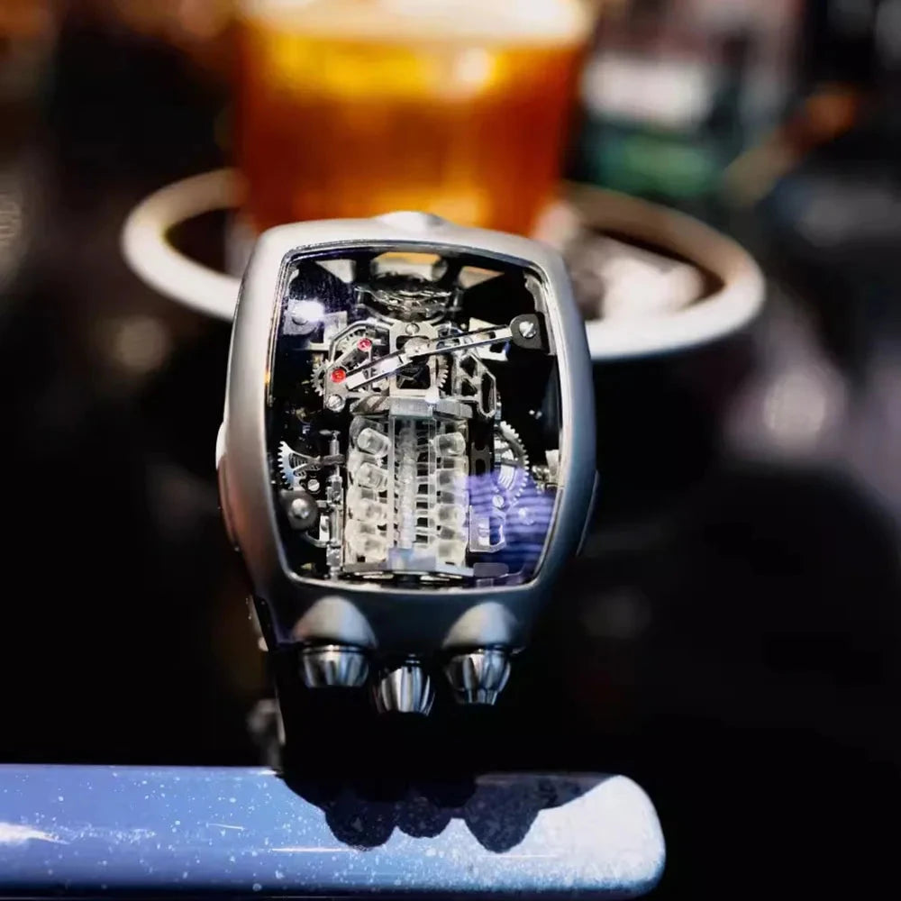 PINDU P5023 – NH35 Spaceship Skeleton Automatic Watch breitvacher