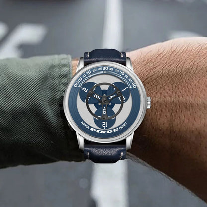 Wrist shot of PINDU P6618 Automatic Watch in outdoor setting