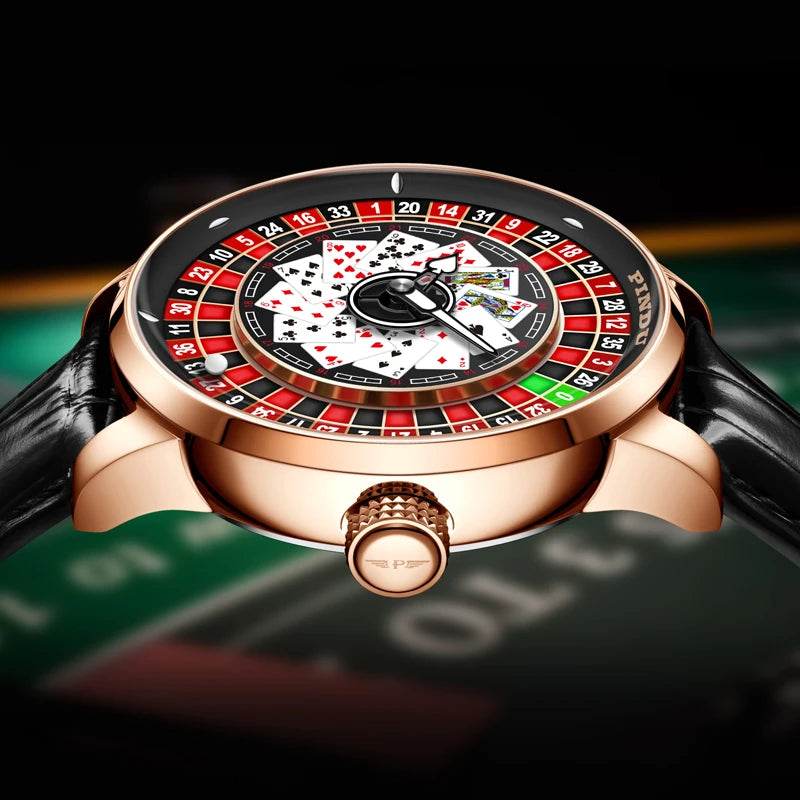PINDU P6626 Roulette Mechanical Watch – The Casino-Inspired Automatic Timepiece