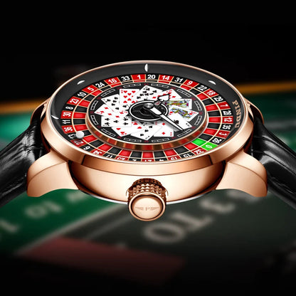 PINDU P6626 Roulette Mechanical Watch – The Casino-Inspired Automatic Timepiece