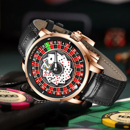 PINDU P6626 Roulette Mechanical Watch – The Casino-Inspired Automatic Timepiece