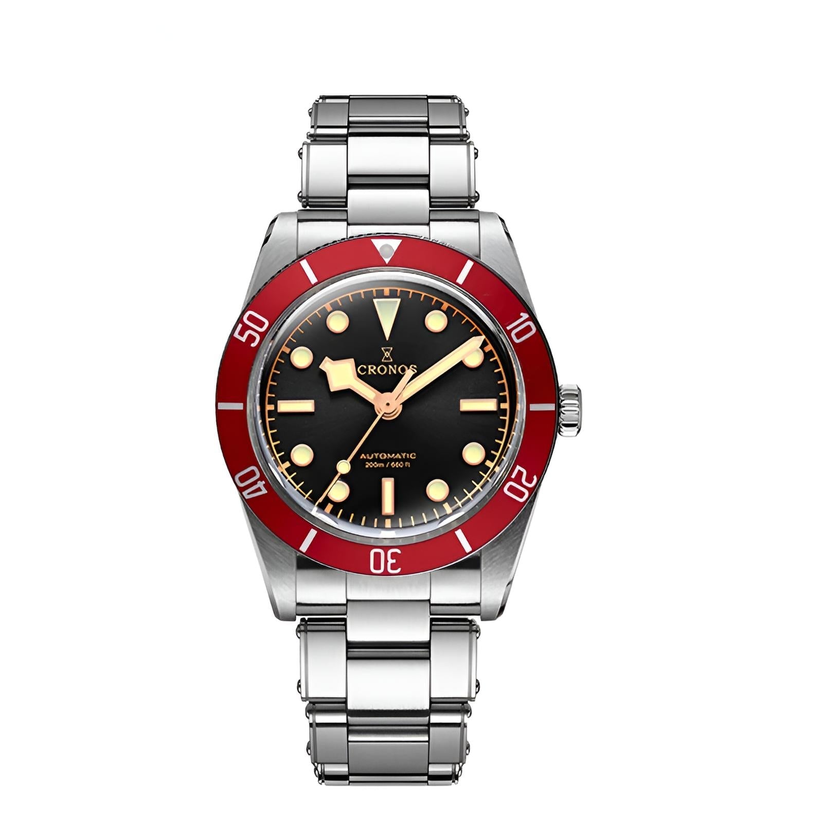 Cronos L6024 – Men’s cronos diver watch 200m Automatic Sapphire breitvacher