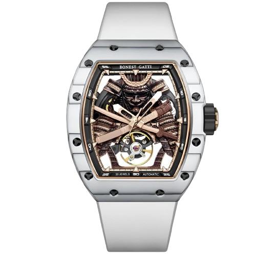 BONEST GATTI BG9008 - Automatic Skeleton Watch Tonneau Edition breitvacher