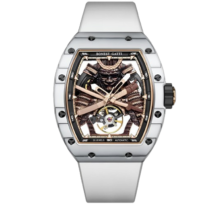 BONEST GATTI BG9008 - Automatic Skeleton Watch Tonneau Edition breitvacher