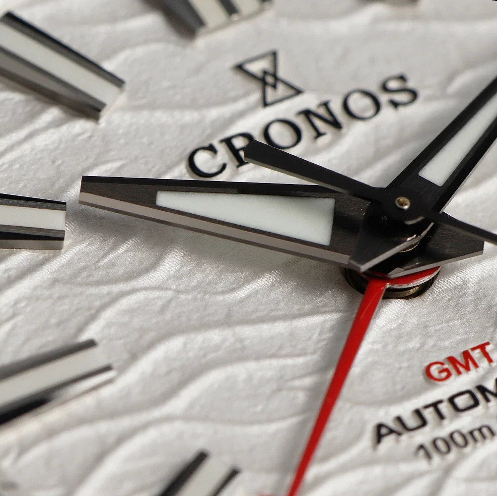 Cronos L6029 V2 – Men’s cronos gmt automatic watch with Textured Dial breitvacher