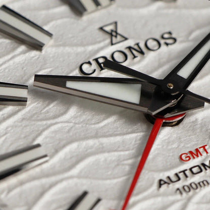 Cronos L6029 V2 – Men’s cronos gmt automatic watch with Textured Dial breitvacher