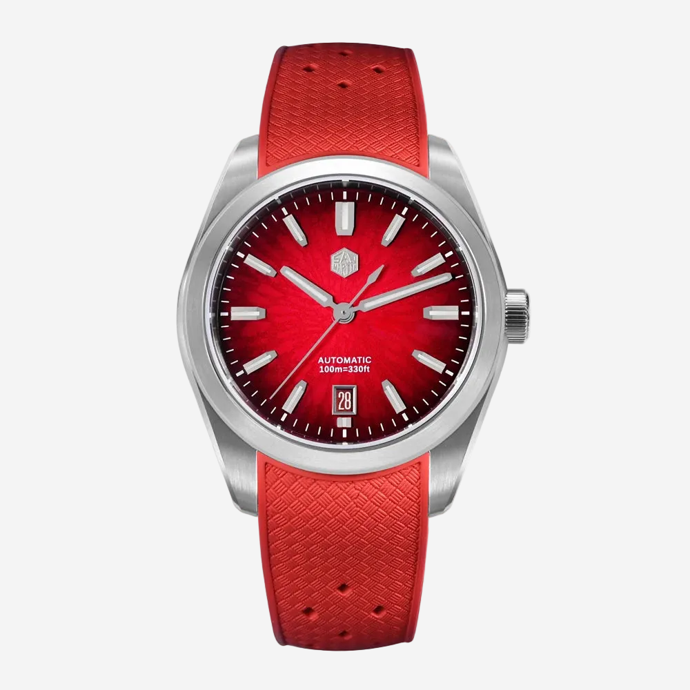 San Martin SN0144 Horizon – Automatic Mechanical Watch with Alarm & Enamel Dial breitvacher