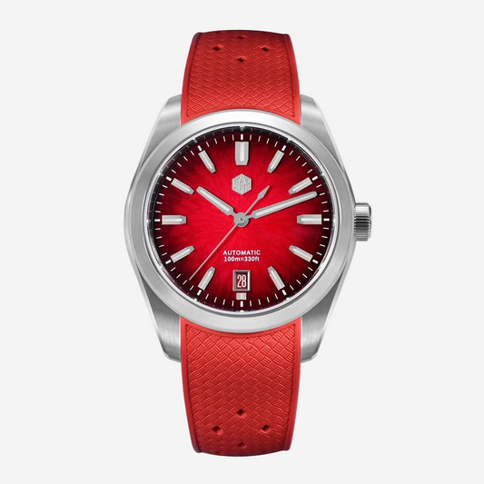 San Martin SN0144 Horizon – Automatic Mechanical Watch with Alarm & Enamel Dial breitvacher