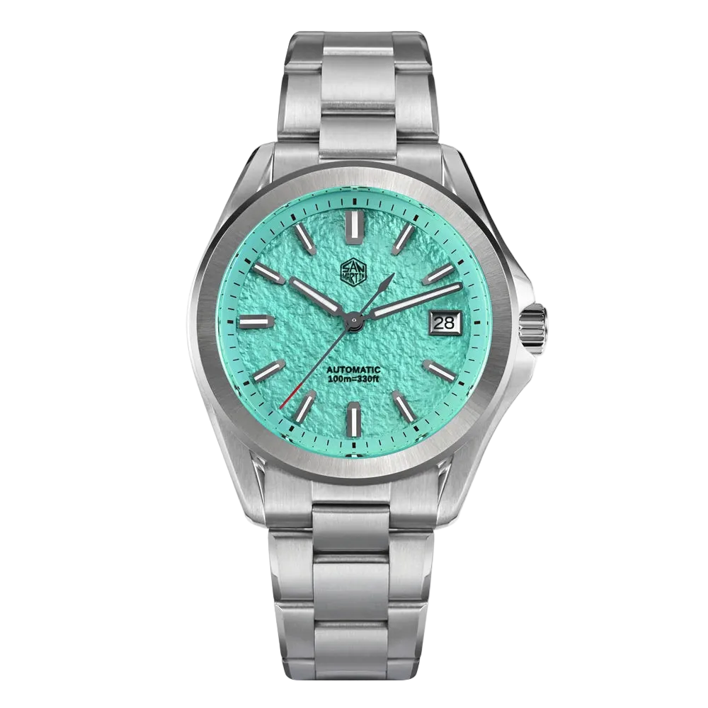 San Martin SN0129C - Spor - mint green dial watch
