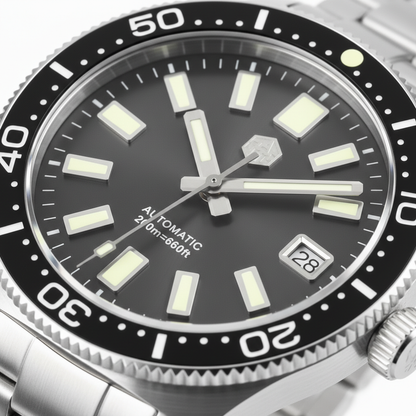 San Martin SN0007 - Automatic Diver Watch Robust Timepiece Steel strap Edition breitvacher