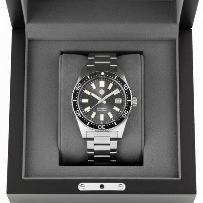 San Martin SN0007 - Automatic Diver Watch Robust Timepiece Steel strap Edition breitvacher