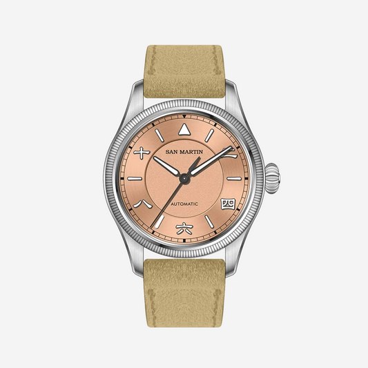 San Martin SN0033 – Men’s Pilot Automatic Watch 39.5mm with Sapphire Crystal & Aviation Design breitvacher