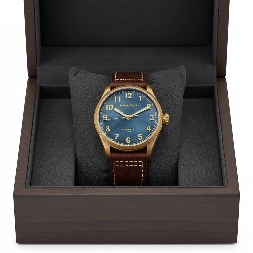 San Martin SN0043-Q - Bronze Automatic Watch for Men breitvacher