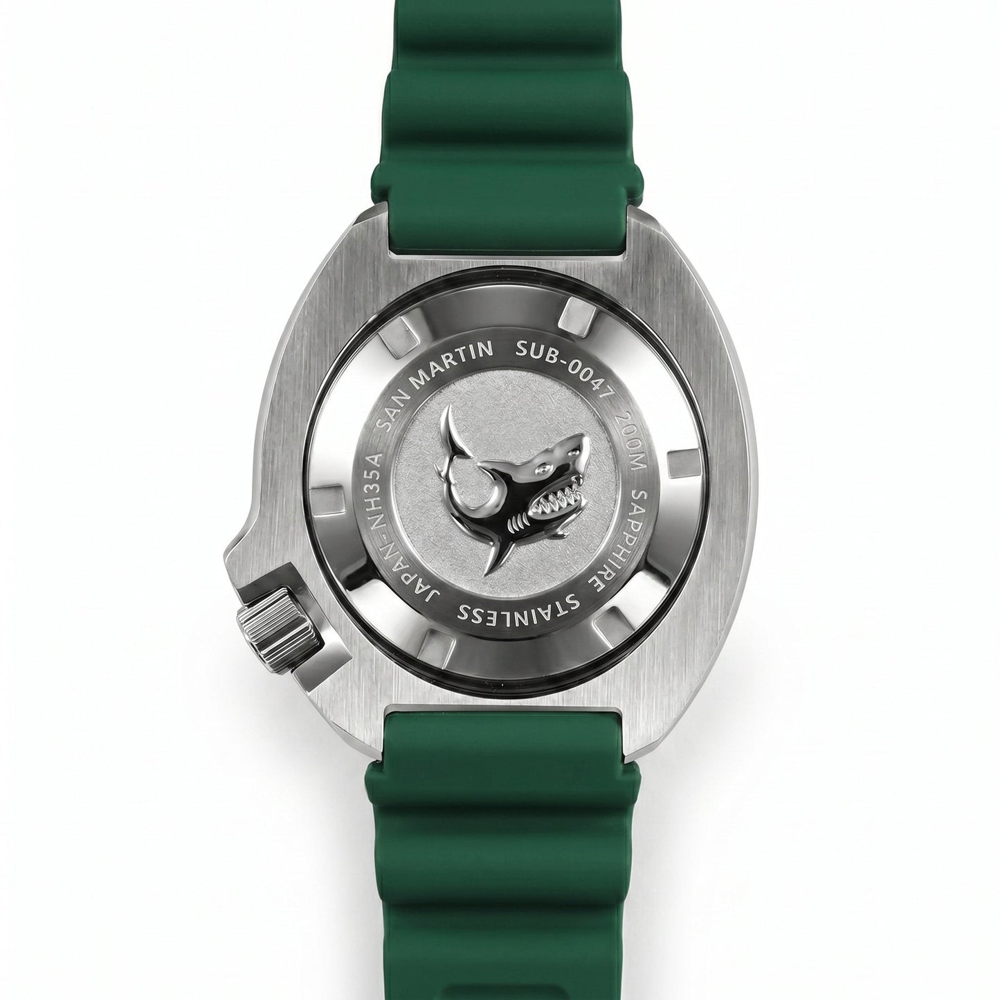 San Martin SN0047BG - Automatic Dive Watch - Case Back View