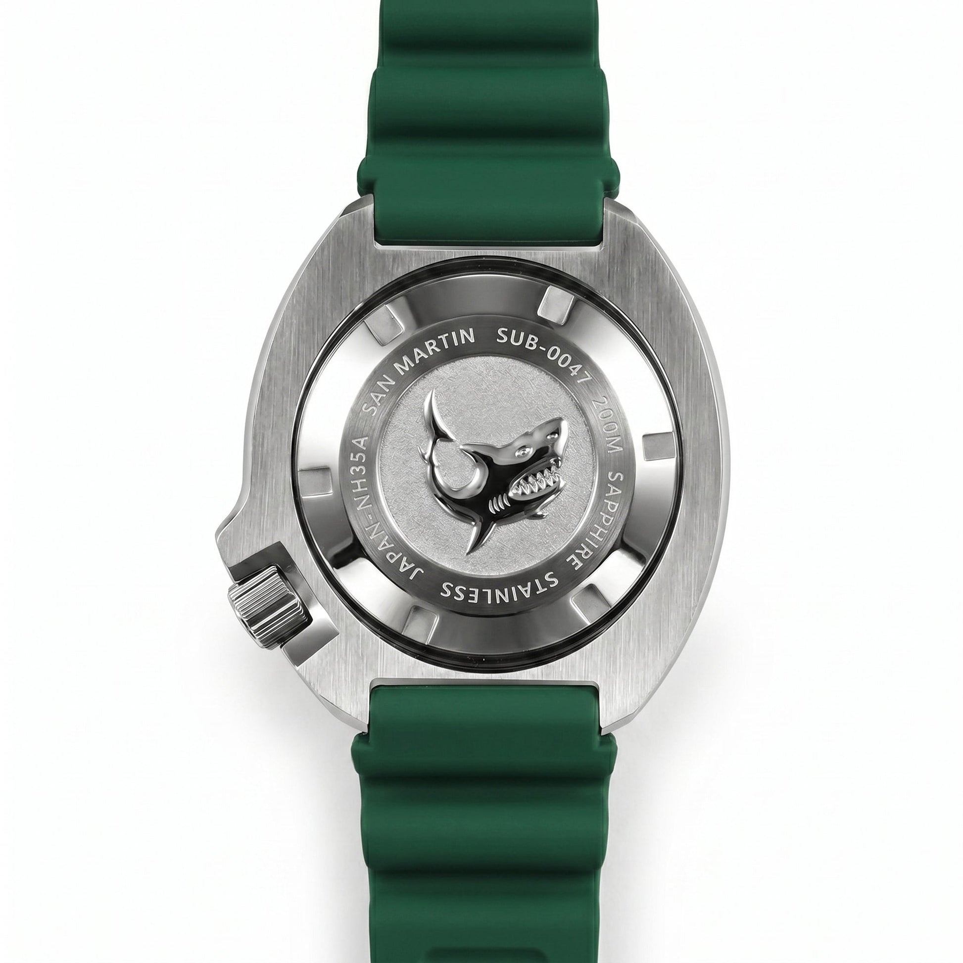 San Martin SN0047BG - Automatic Dive Watch - Case Back View