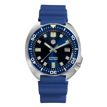 San Martin SN0047BG - Blue Dial, Blue Rubber Strap