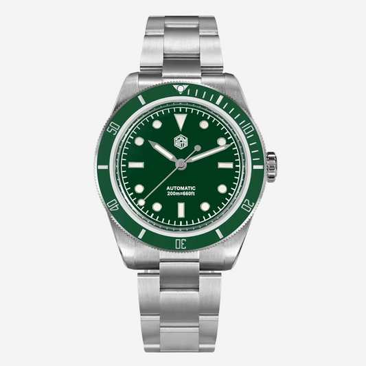 San Martin SN004 – Men’s 38 mm Vintage Dive Watch NH35 Automatic 200 m breitvacher