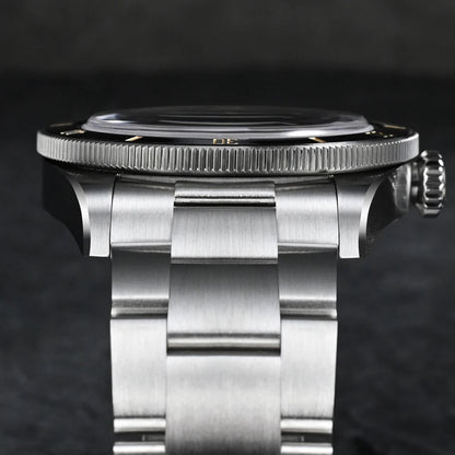 San Martin SN004 Dive Watch Side Profile – Brushed 316L Stainless Steel Case