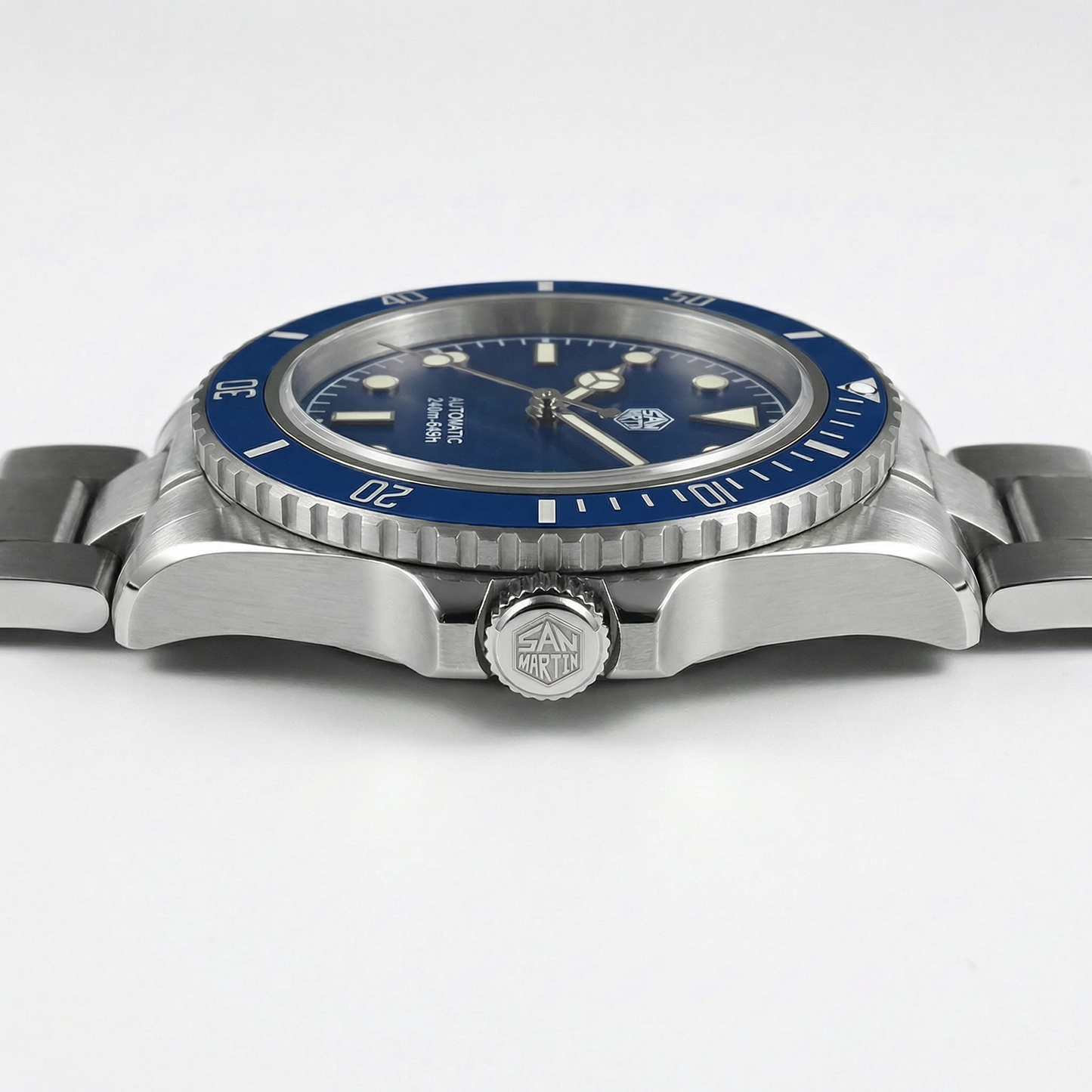 San Martin SN004 - Automatic Dive Watch Mercedez hands Version breitvacher