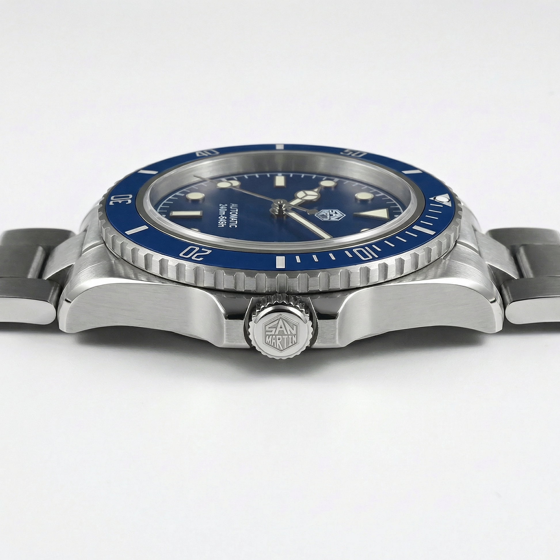 San Martin SN004 - Automatic Dive Watch Mercedez hands Version breitvacher