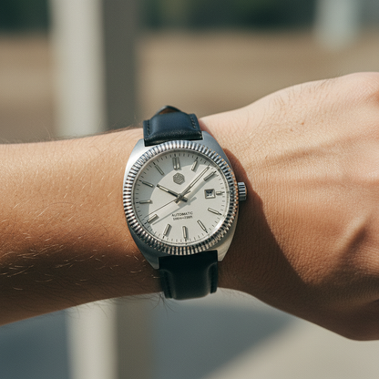 San Martin SN0069 - Autom - wrist shot, white dial