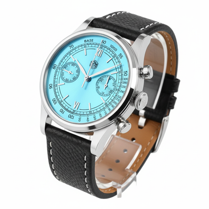 San Martin SN0101-G-JS-1 - blue dial, black strap angled