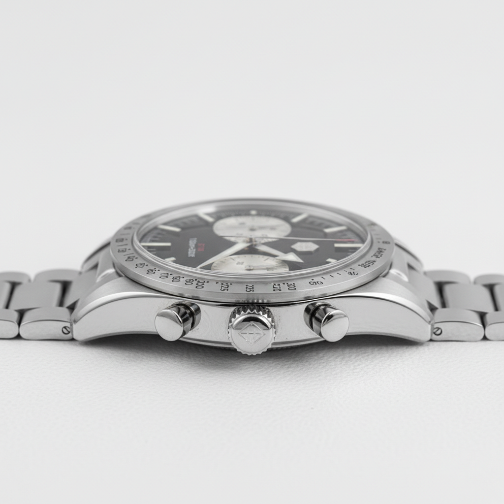 San Martin SN0103JS - Panda Chronograph Watch Racing Style Black Edition breitvacher