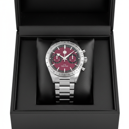 San Martin SN0103JS - Panda Chronograph Watch Racing Style Coloral Edition breitvacher
