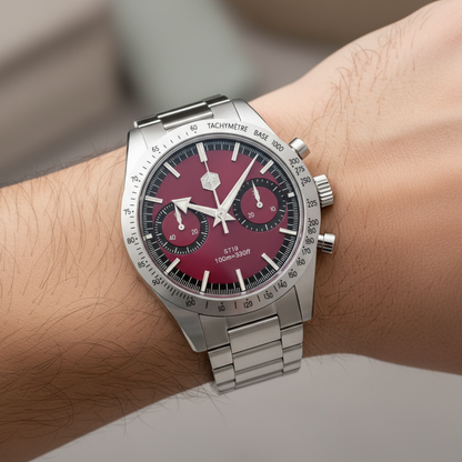 San Martin SN0103JS - Panda Chronograph Watch Racing Style Coloral Edition breitvacher