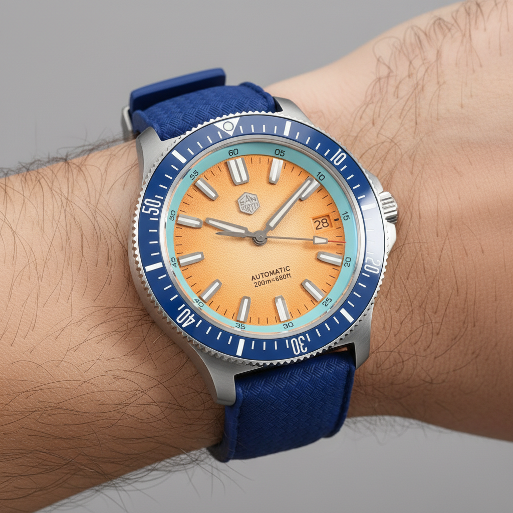San Martin SN0118-G-B - Automatic Watch for Divers breitvacher