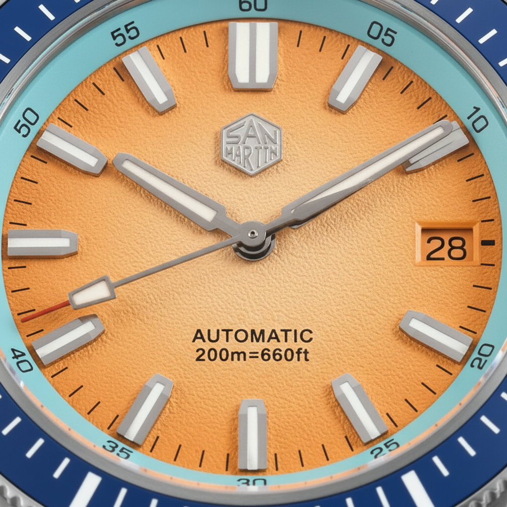 San Martin SN0118-GB - Automatic Watch Crimson Tide Dive breitvacher