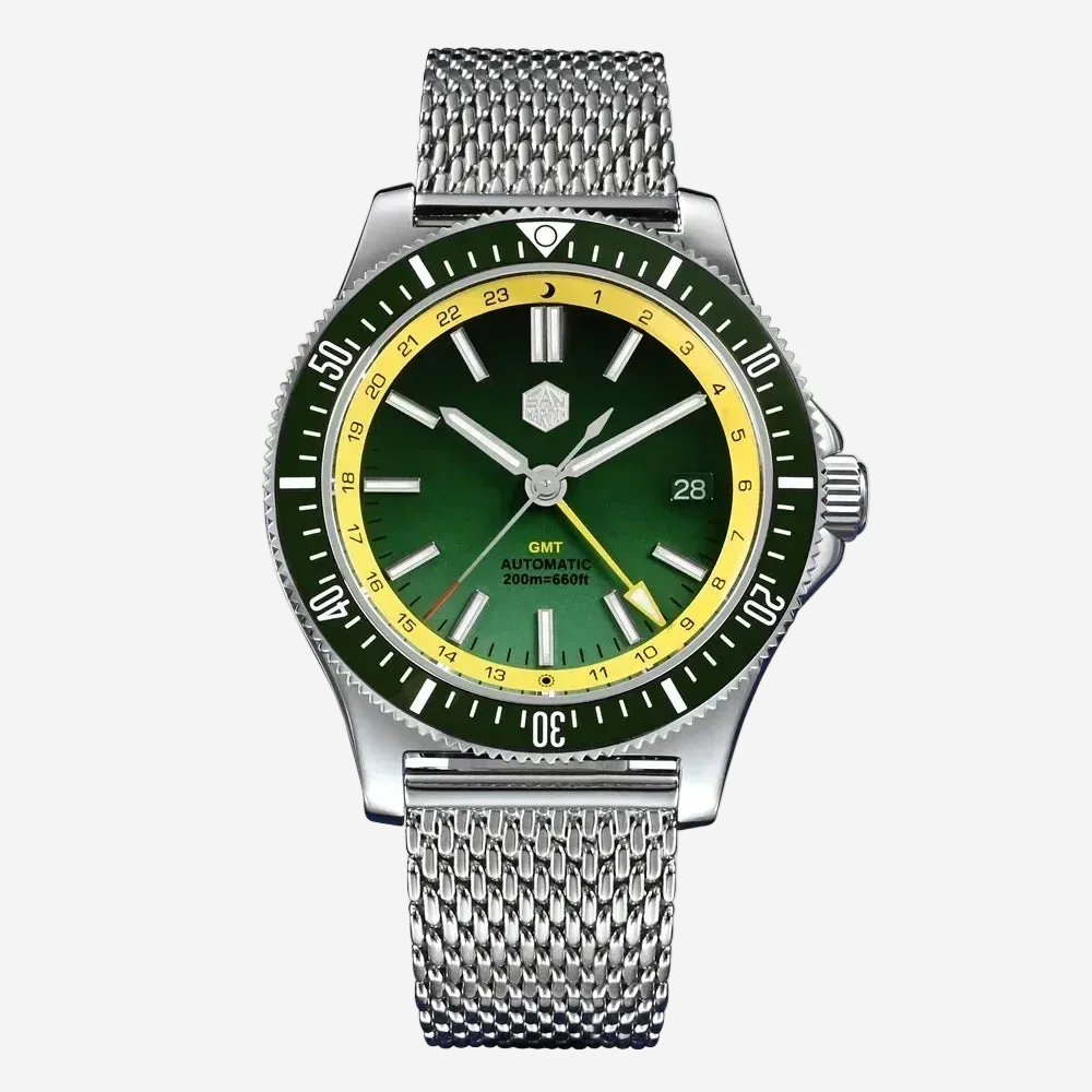San Martin SN0119 – Automatic GMT Dive Watch 41mm NH34 Luminous 200m Waterproof breitvacher
