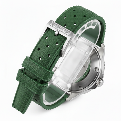 San Martin SN0119 - Automatic GMT Dive Watch Luminous 200m Rubber Strap Edition breitvacher