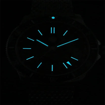 San Martin SN0119 Luminous Dial in the Dark BGW-X1 Blue Light