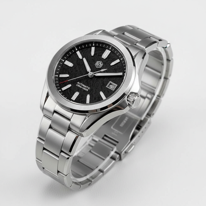 San Martin SN0129C - Spor - black dial, Three quater view