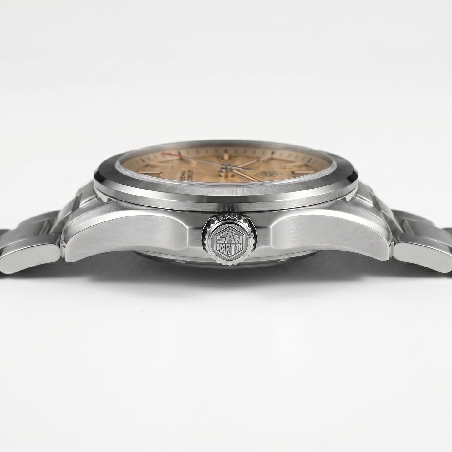 San Martin SN0129C - Sport Automatic Watch with Deset Textured Dial - Dark Edition breitvacher
