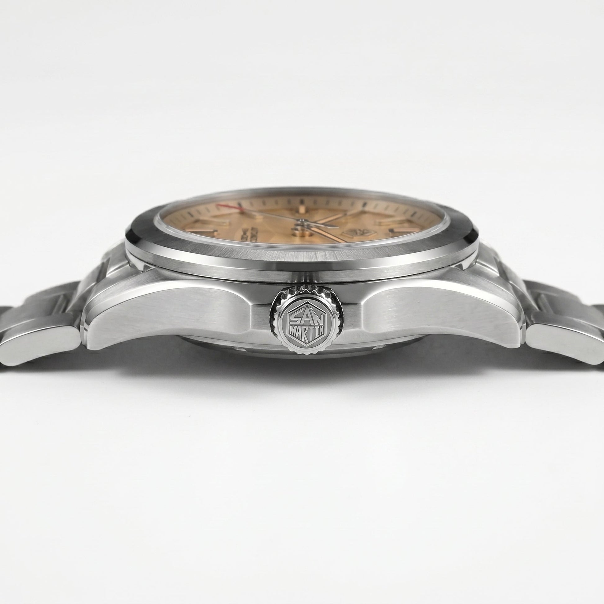 San Martin SN0129C - Sport Automatic Watch with Deset Textured Dial - Dark Edition breitvacher