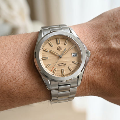 San Martin SN0129C - Sport Automatic Watch with Deset Textured Dial - Dark Edition breitvacher