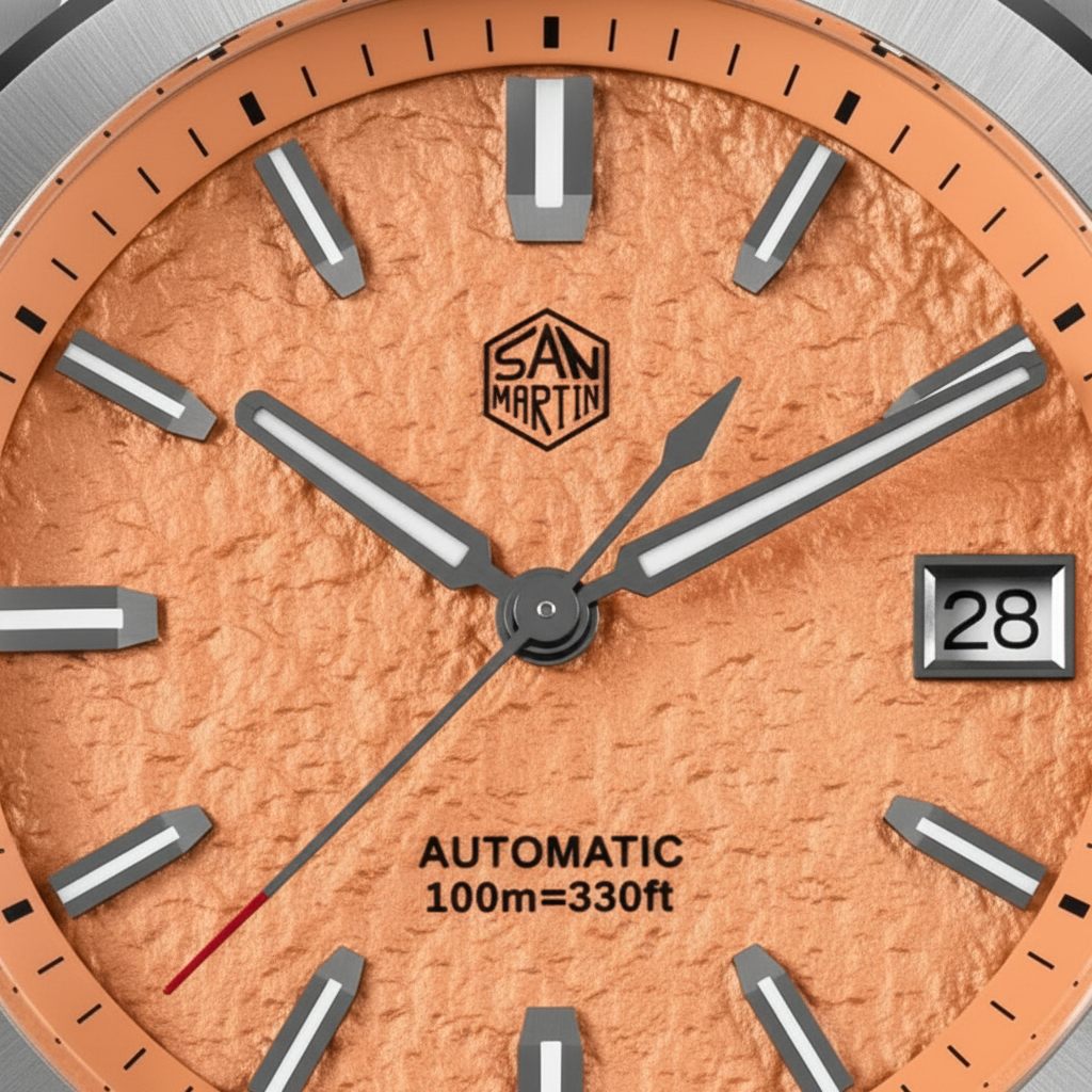 San Martin SN0129C - Spor - dial close-up orange